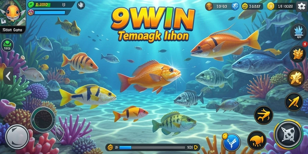 Tampilan gameplay seru Tembak Ikan di 9WIN.