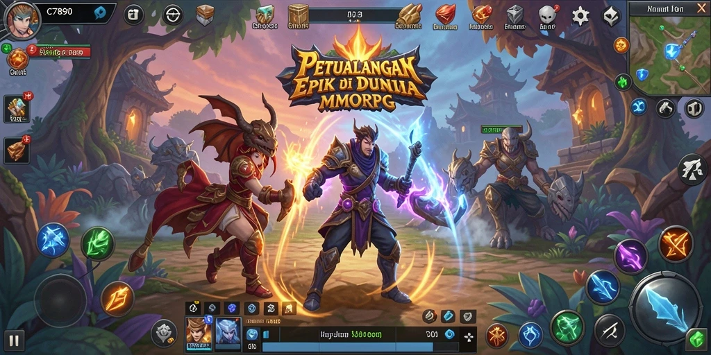 Pengalaman bermain seru di dunia MMORPG yang fantastis.