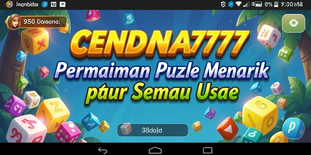 Tampilan gameplay CENDANA777 saat menyelesaikan teka-teki Puzzle.