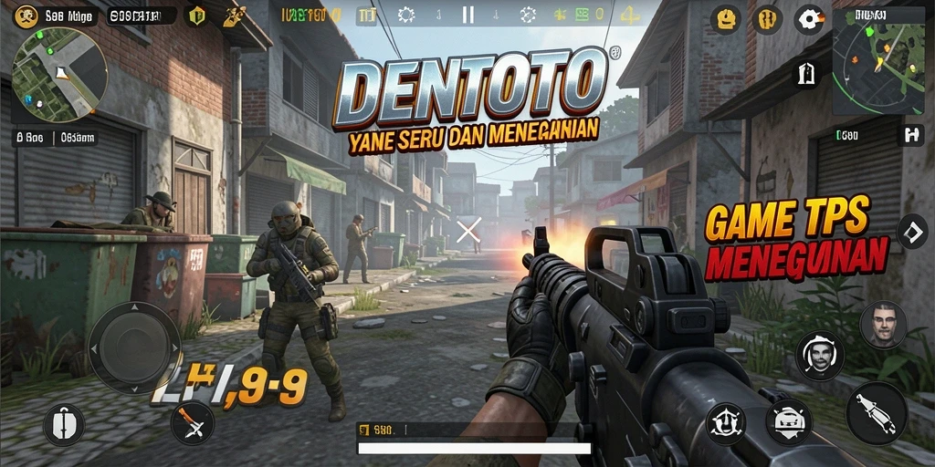 Gameplay DENTOTO yang seru dengan aksi menegangkan.
