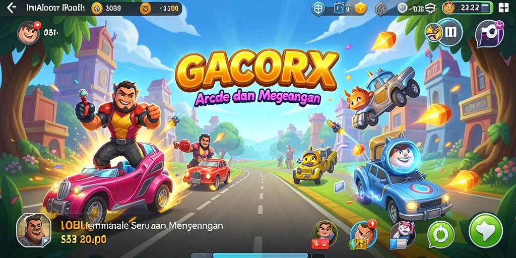Gameplay seru GACORX dengan berbagai level menantang.