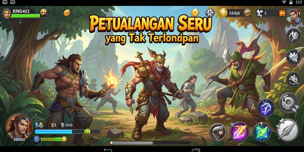 Tampilan gameplay KING403 yang mendebarkan dan menantang.