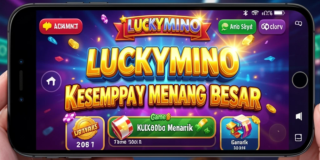 Screenshot gameplay LUCKYMINO dengan visual slot yang menarik.