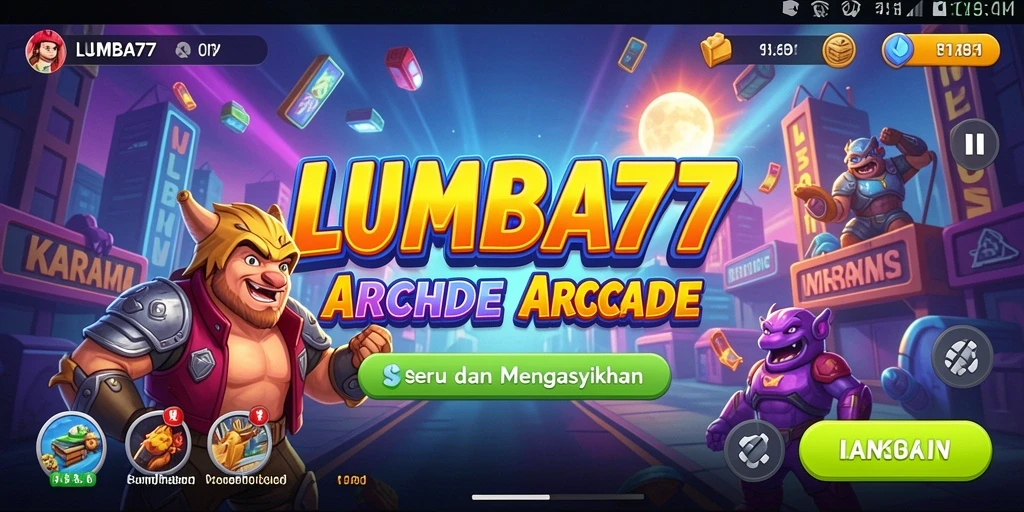Gameplay seru LUMBA77 dengan karakter dan lintasan menarik.