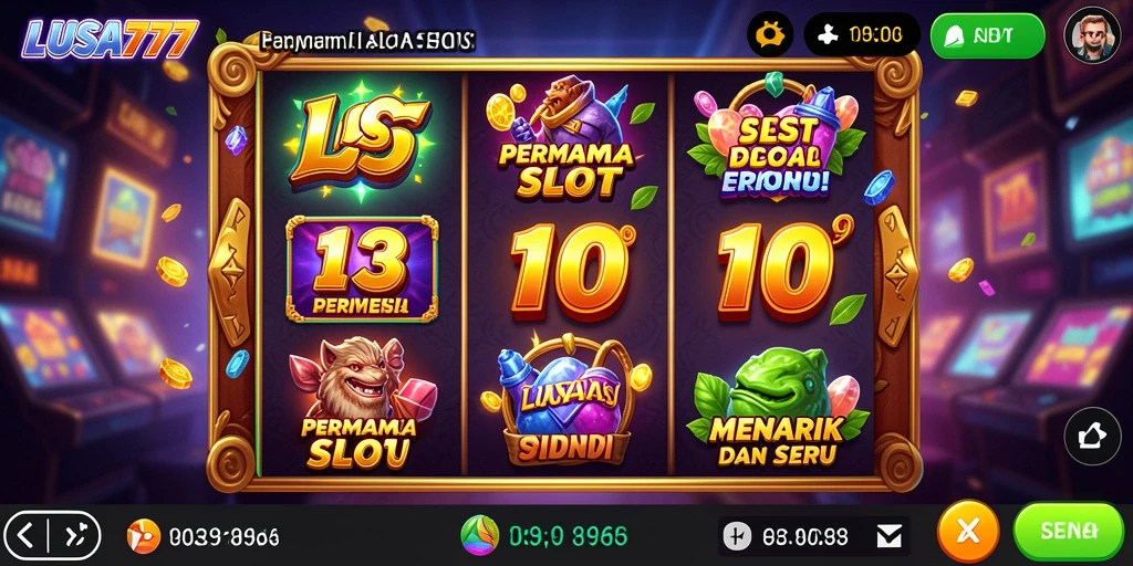 Screenshot gameplay LUSA777 yang menampilkan serunya permainan slot.