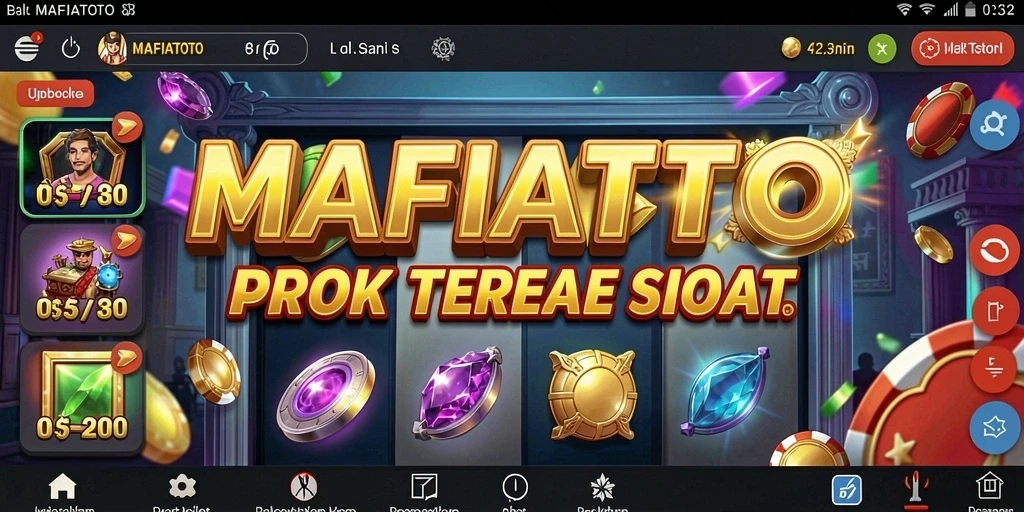 Tampilan menawan dari gameplay Slot MAFIATOTO yang menegangkan.