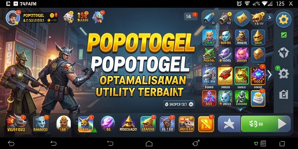 Tampilan utama aplikasi POPOTOGEL yang user-friendly dan intuitif.