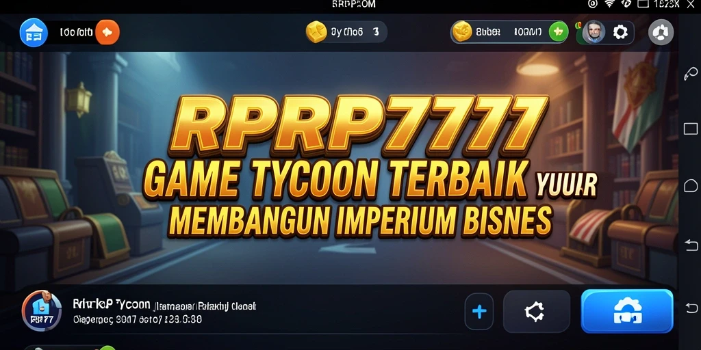 Tampilan gameplay RPRP777 yang menampilkan pembangungan bisnis yang sukses.