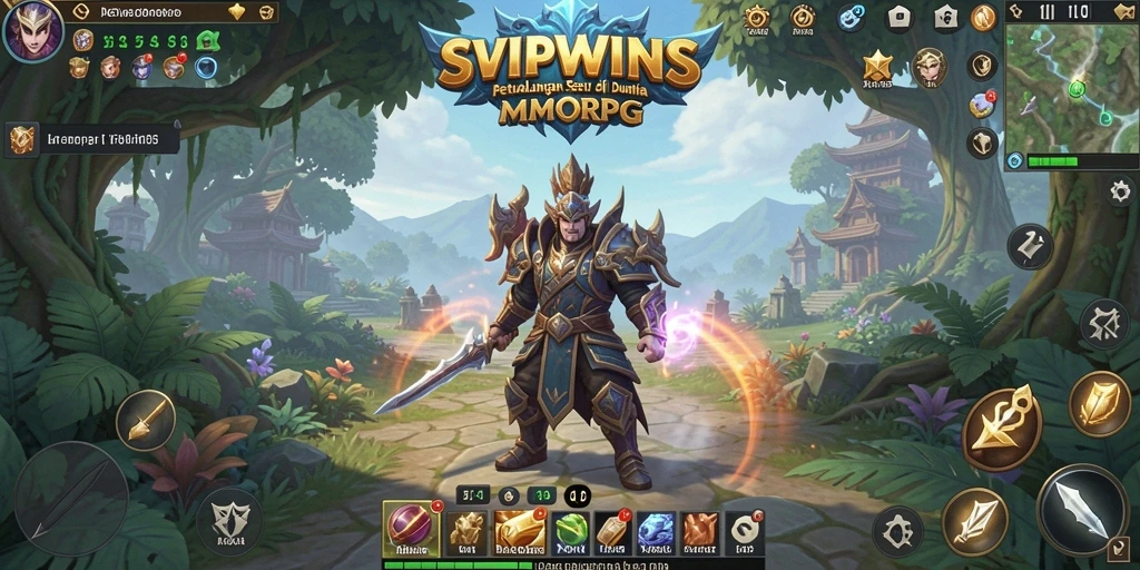Screenshot gameplay SVIPWINS yang menampilkan petualangan seru para karakter.