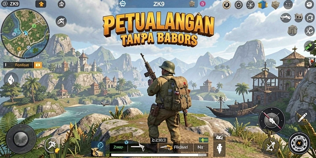 Tampilan gameplay seru dan mendalam di dunia ZK9.