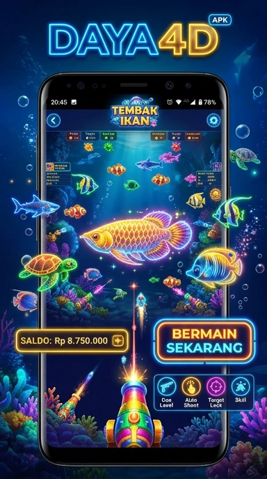 Tampilan utama aplikasi daya4d dengan berbagai pilihan aplikasi.